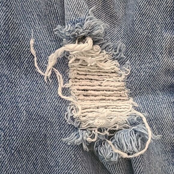 EUC Zara Women Destroyed distressed Highrise split leg bootcut jeans - Picture 6 of 13